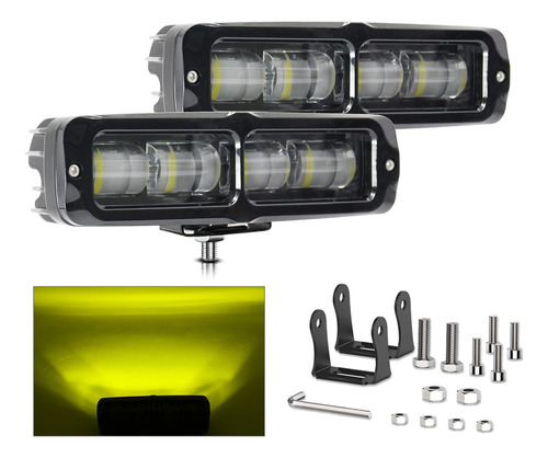 Barra De Luces Led T92 De 6 Pulgadas, Luz Antiniebla De 80 W