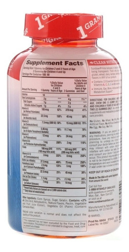 Multivitamínico Infantil Homem-aranha 180 Gomas - Promoção!!
