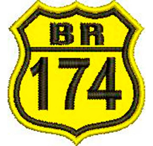 Patch Bordado Br 174 - 4,5x4 Cm Cód.2093