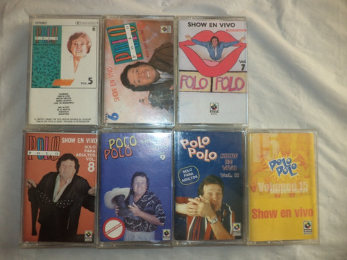 Casetes. Polo Polo, Vol. 5, 6, 7, 8, 9, 11 Y 15