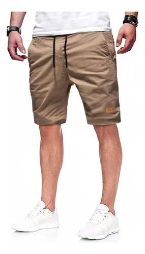 Pantalones Cortos Tipo Cargo De Camuflaje Con MĂșltiples Bols