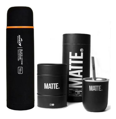 Imagen 1 de 10 de Mate Acero Inoxidable Térmico +bombilla + Tambo+termo Matero