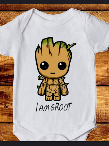 Camiseta O Bodie Mameluco Para Dama Bebe O Niña Yo Soy Groot