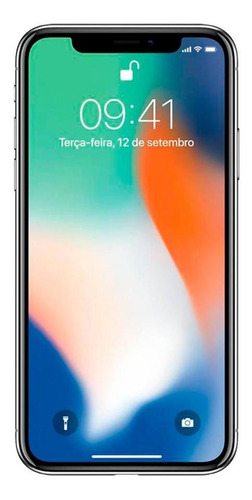 iPhone X 256gb Usado Seminovo Prateado Muito Bom