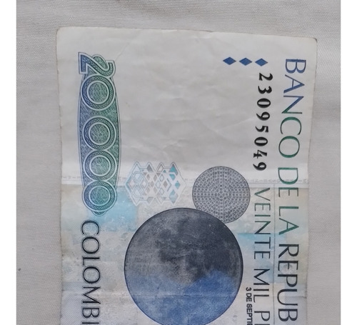 Billete 20000 Pesos Antiguo