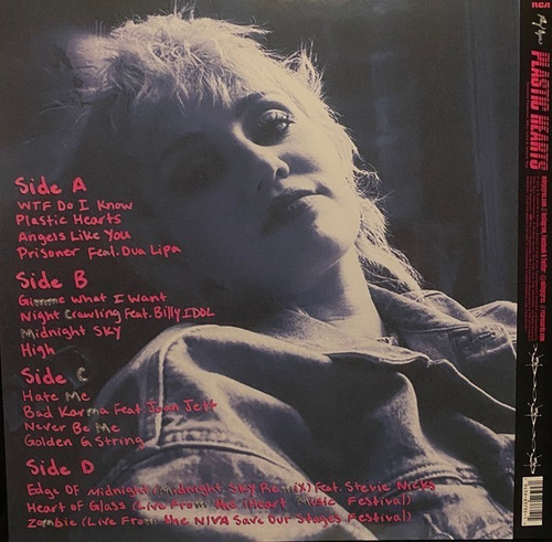 Imagen 3 de 4 de Miley Cyrus Plastic Hearts Vinilo Doble Gatefold Nuevo Imp.