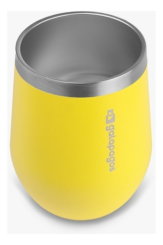Copo Térmico 350ml Em Aço Inox Cave Galápagos Cor Amarelo