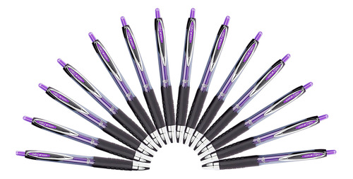 Uni-ball 207 Pluma Gel Punta Mediana Retr Actil Purpura Ink