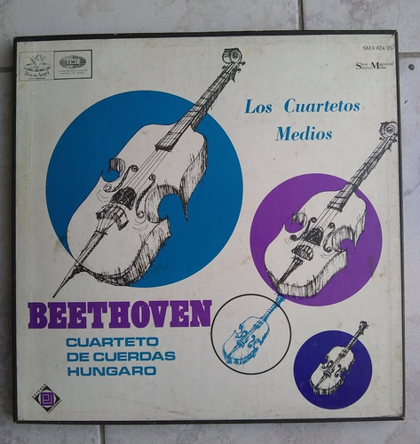 Beethoven Cuartetos Medios, Cuarteto Cuerda Húngaro, Vinilos