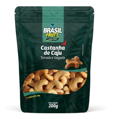 Castanha De Caju Torrada E Salgada 200g Brasil Frutt 2 Unid