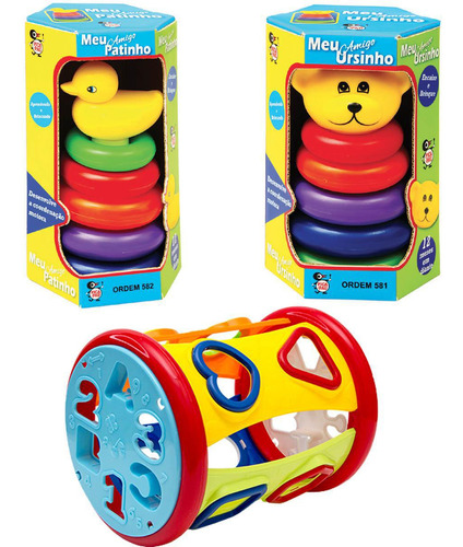 Kit De Brinquedos Infantil Bebês - Diversão E Aprendizado