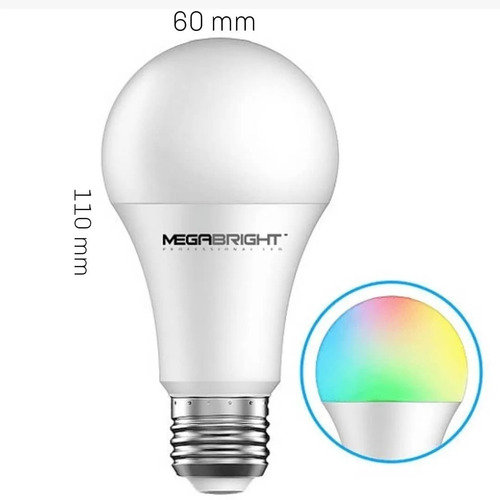 Imagen 4 de 5 de Foco Led Ampolleta De Colores Inteligente Luz Wifi Celular