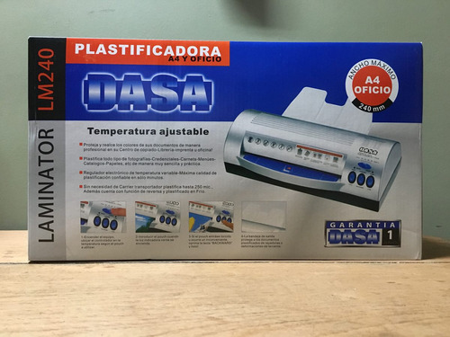 Plastificadora Dasa Laminator Lm240 A4 Y Oficio Mataderos