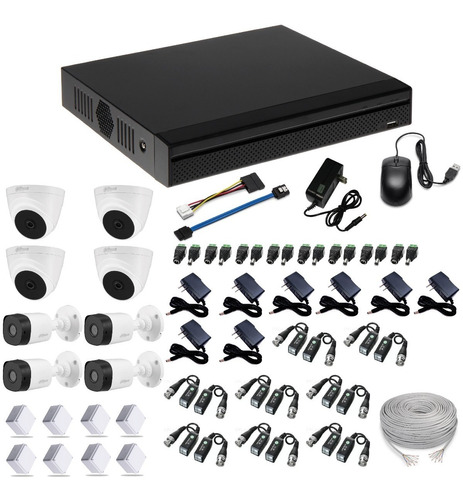 Kit Cámaras Seguridad Dahua 4k 5mp 8 Ch + 8 Cam