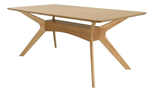 Juego De Comedor Lisboa De Madera Con 4 Sillas Tapizadas Diseño De La Tela De Las Sillas Gris Oscuro - Roble