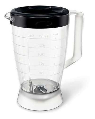 Procesadora Philips Hr7630/90 600w Jarra Licuadora 21 Func Color Negro