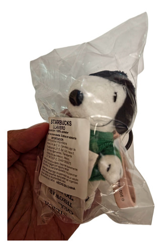 Llavero Starbucks X Peanuts Snoopy Colección 2025 Blanco/verde