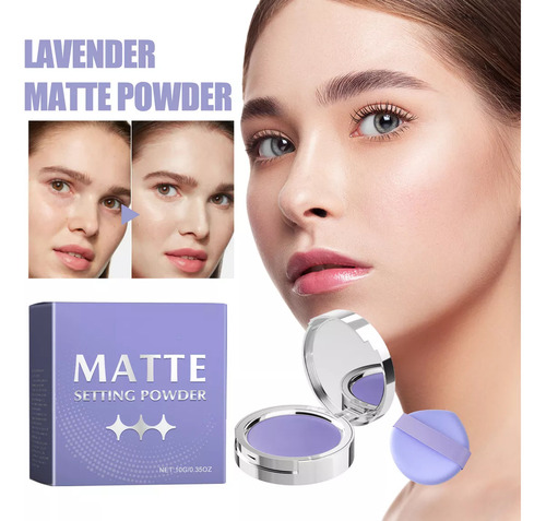 Polvo Fijador Mate Oil Control Lavender, 3 Unidades
