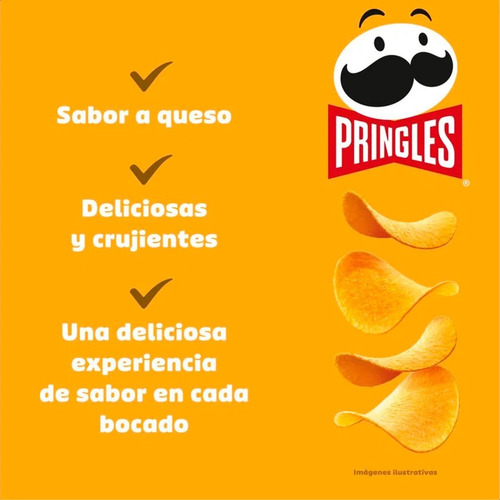 Imagen 5 de 10 de Papas Fritas Pringles Snack Salado Queso - 01mercado