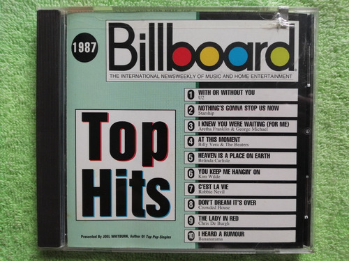 Eam Cd Billboard 1987 U2 Starship Chris D Burg Crowded House