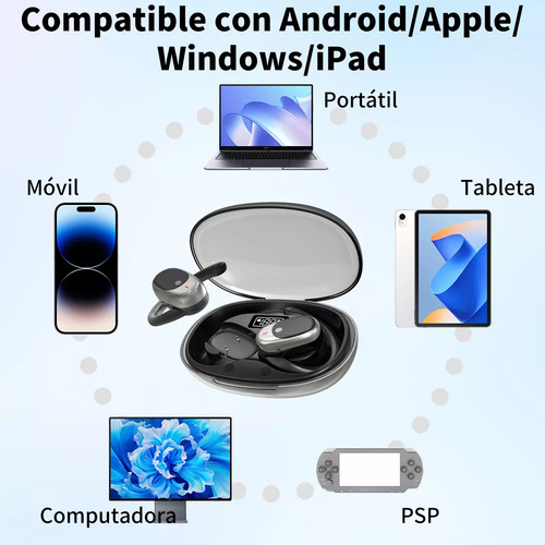 Auriculares Bluetooth Resistentes Al Agua Y Ruido Con Gancho