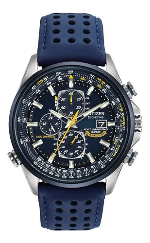 Reloj Hombre Citizen At8020-03l Blue Angel ecodrive cronometro radio  controlado l M