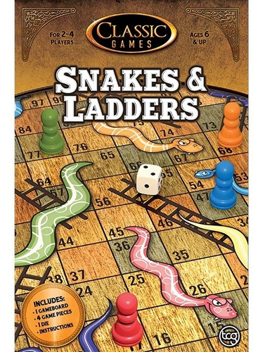 Classic Games Snakes & Ladders Serpientes