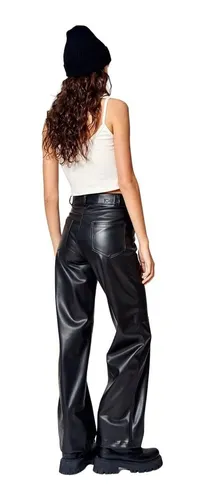 Pantalones simil cuero mujer deals