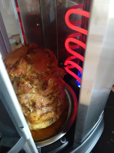 Parrilla Grill Para Kebab Pollo Asado Con Pinchos Rotativo