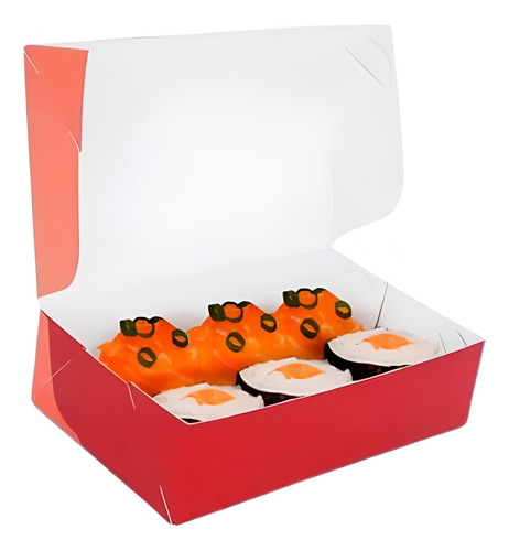 Caixa Para Sushi Delivery Oriental Origami Tamanho P 100 Und