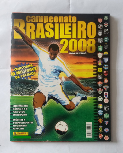 Álbum De Figurinhas Campeonato Brasileiro 2008 - Incompleto