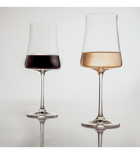 Kit De Taças De Vinho E Água Cristal 460ml Pleasure 2 Peças