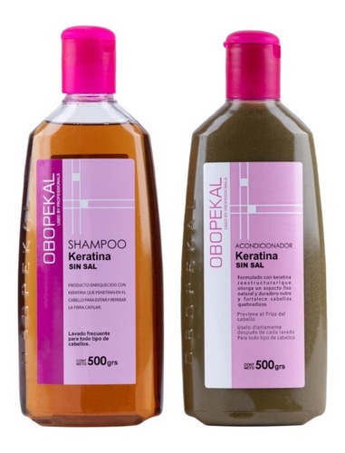 Obopekal® Pack Shampoo+aconcionador Sin Sal 500grs