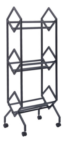 Record Stand Mobile Vinyl Record Storage Rack With Caste Ttd