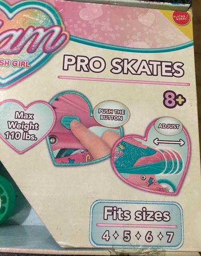Imagen 6 de 6 de Patines Lineales Ajustables Para Niñas