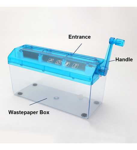 S Mini Trituradora Manual De Documentos En Papel A4 Portátil