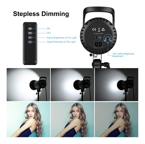 Imagen 5 de 10 de Luz De Video 100w Softbox Octogonal 95 Cm Cri 97