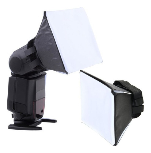 Kit 2 Difusores Softbox Universal Flash Fotografía Speedlite