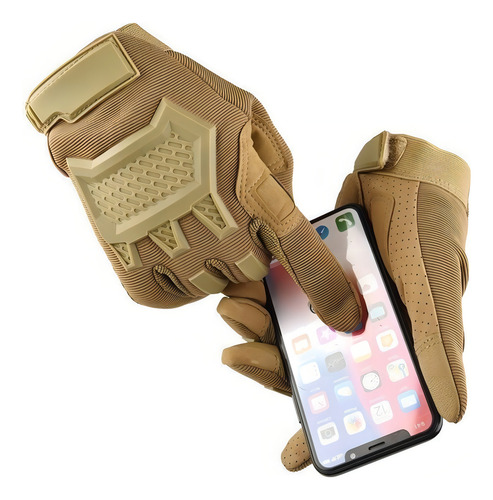 Pantalla táctil retro Glova para hombre, moto, color verde militar, talla M
