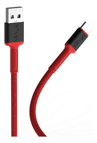 Cable Carga Rápida 5a 3m Reforzado Tipo C Rojo