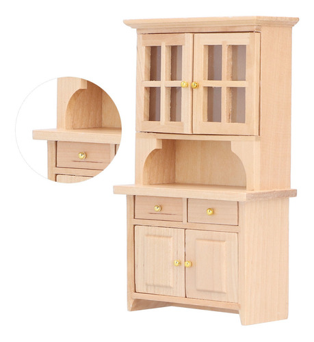 Miniatura Simulada De Madera Para Muebles De Casa De Muñecas