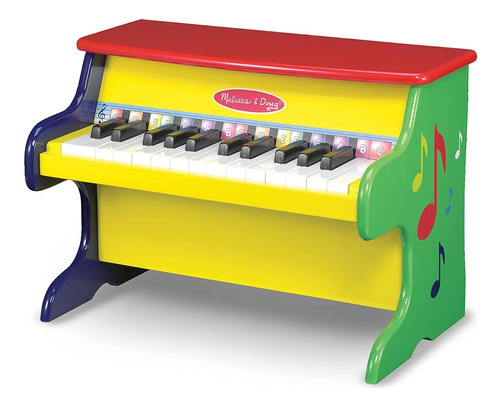 Melissa & Doug Color Piano Juguete Aprender A Tocar 25 Tecla