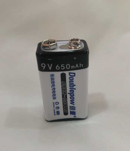 Pilas Recargables Usb 9v Doublepow Li-ion 9v 650mwh