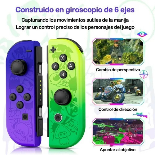 Joy-con Inalámbrico Zelda Compatible Con Nintendo Switch Oled/lite, Control Joystick Inalámbrico Compatible Con Nintendo Switch Color Verde