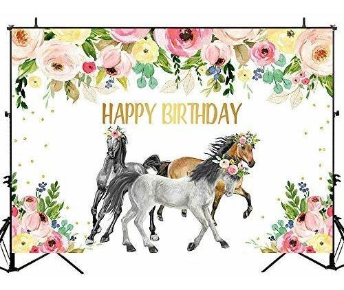 Fondo Para Fiesta Cumpleaño Caballo Diseño Color Foto 7