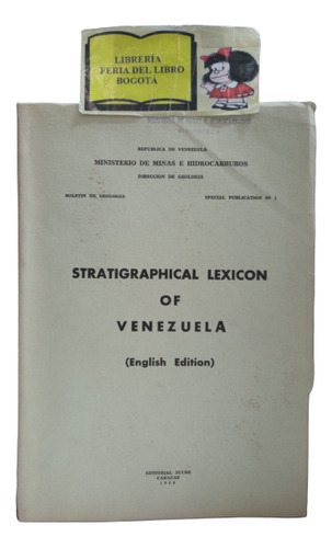 Geología - Lexico Estratigráfico De Venezuela - En Inglés 