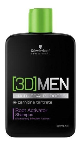 Shampoo Ativador De Raizes Schwarzkopf 3d Men Root Activator