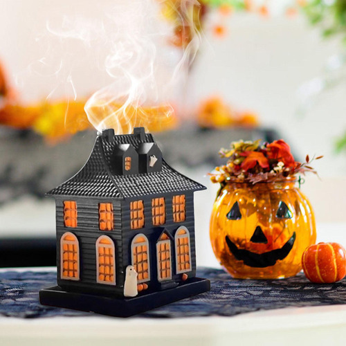 Quemador De Incienso Para Casa De Brujas De Halloween Soport
