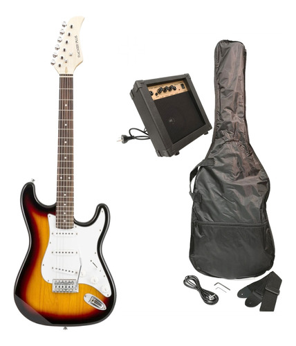 Pack Guitarra Electrica  + Funda + Correa + Cable + Puas