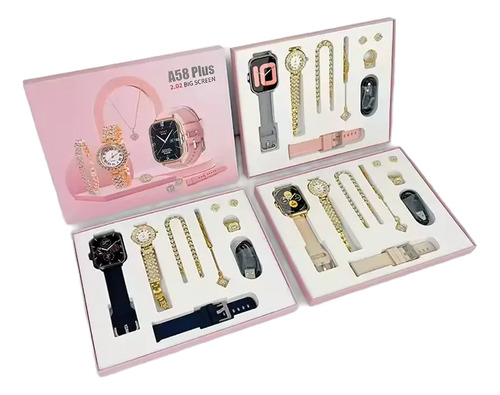 Smart Watch Reloj Y Set De Joyería A58 Plus